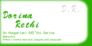 dorina rethi business card